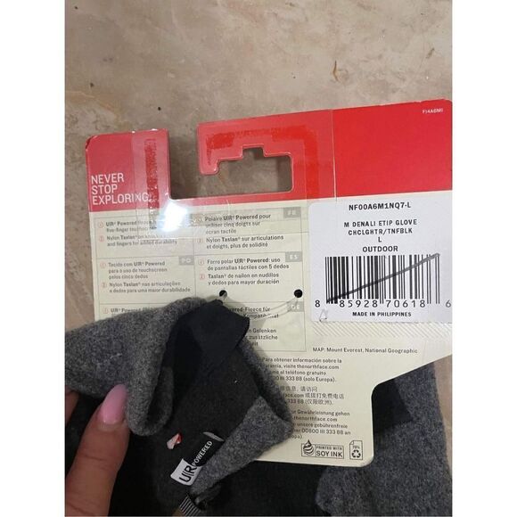 The North Face  Denali Etip Fleece Lined Tech Gloves Size L - Picture 4 of 4